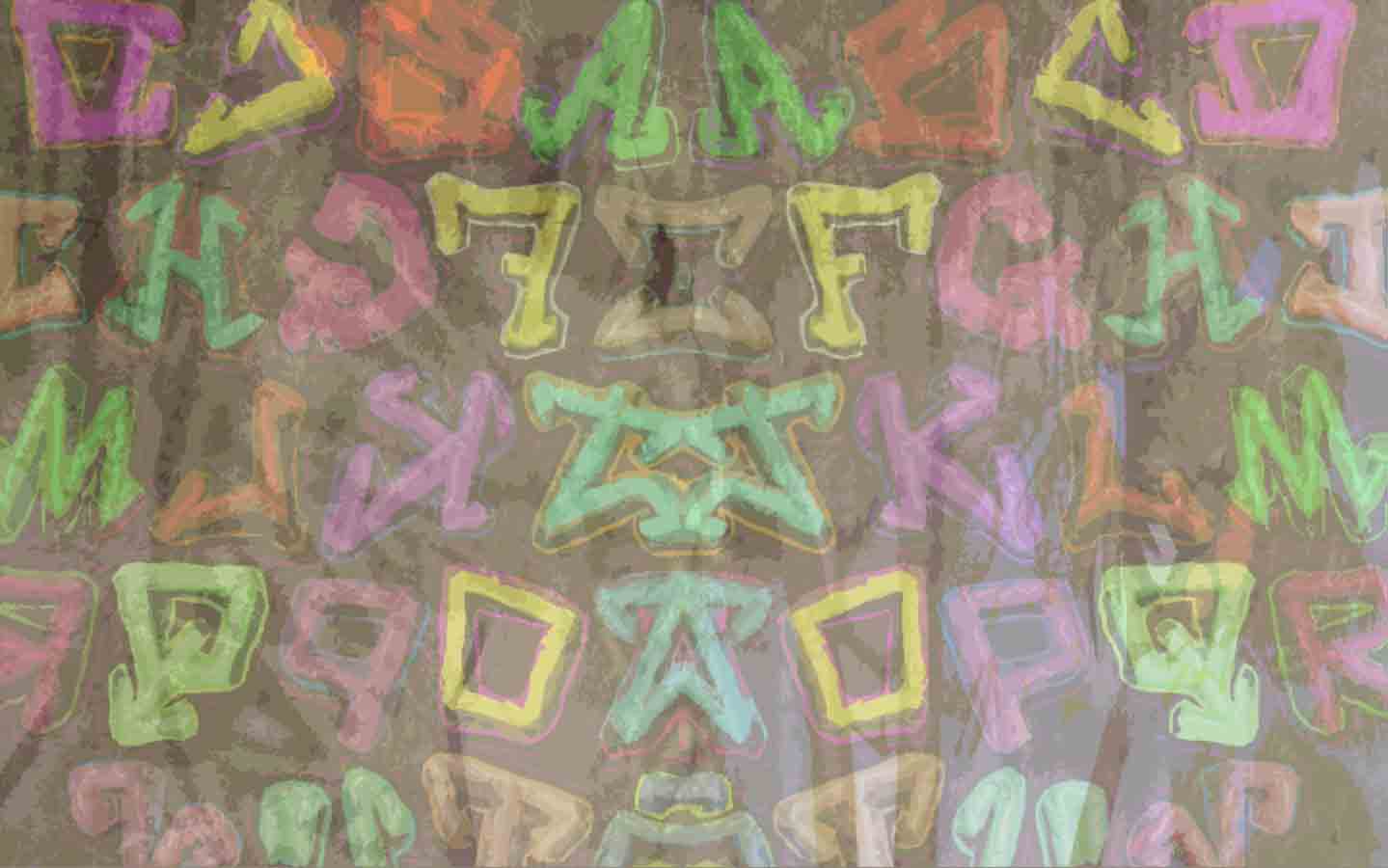 Graffiti Art Alphabet Letters