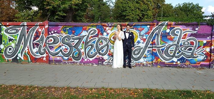 wedding graffiti shoot