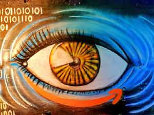 Black Light Eye Graffiti Mural