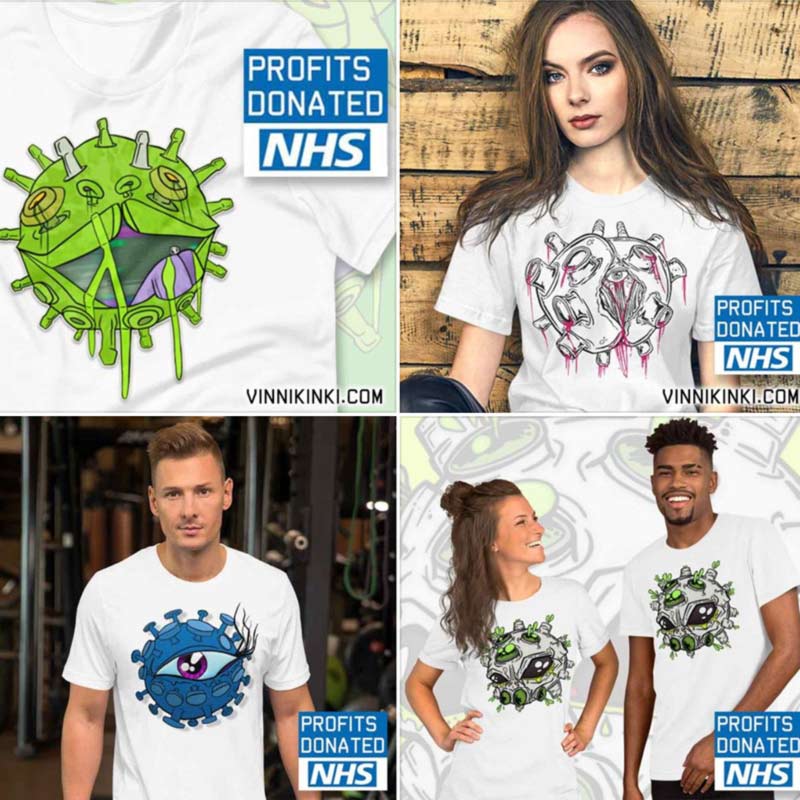 Coronavirus inspired charity t-shirts