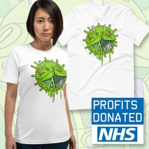 viral glitch t shirt charity NHS donation