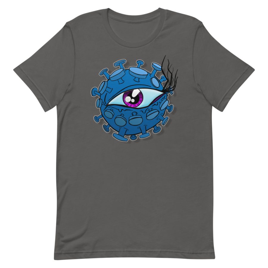 grey viral eyeball coronavirus inspired T-shirt