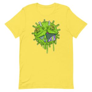 Covid puppy yellow coronavirus inspired T-shirt