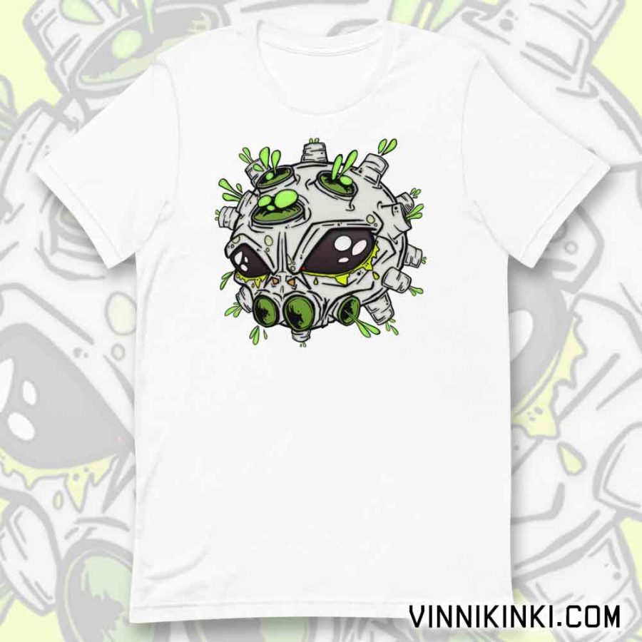Alien virus t-shirt by Vinni Kiniki