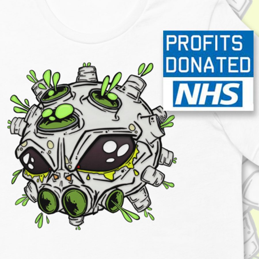 coronavirus inspired Alien virus t-shirt