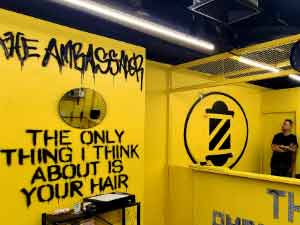 Designing and Painting a Custom Graffiti Mural for The Ambassador Barbershop in Bangkok